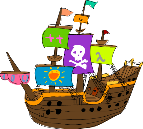 A functional pirate ship